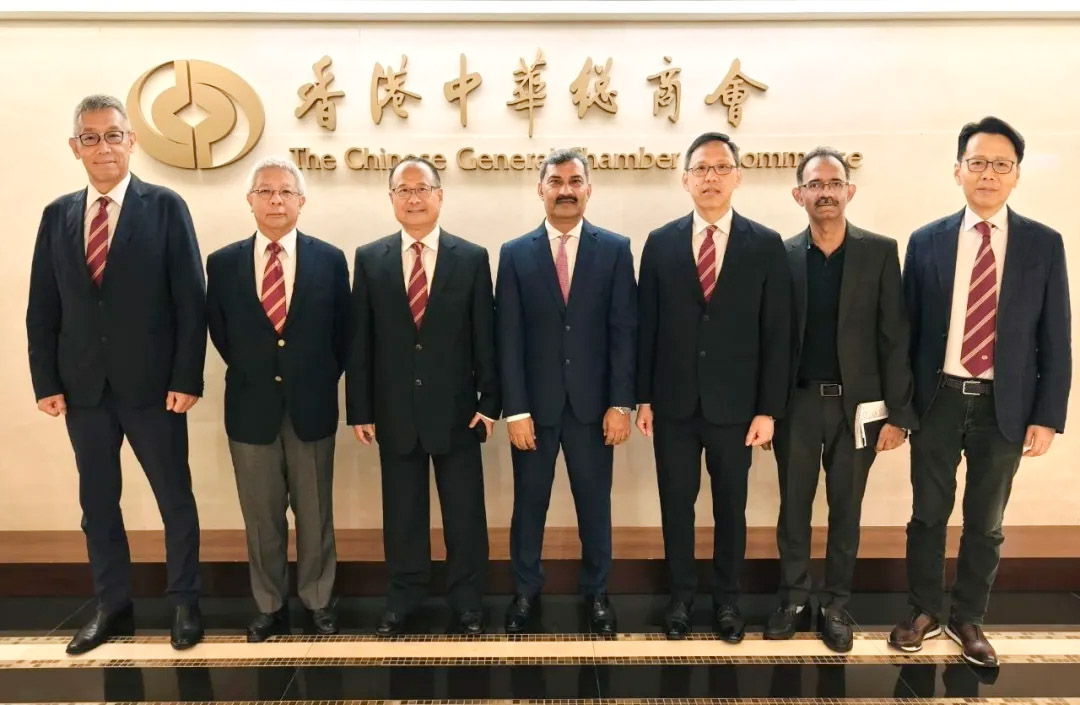 粤港澳大湾区企业家联盟主席、香港中华总商会会长蔡冠深在香港会见巴基斯坦驻港总领事
