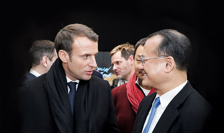  H.E. Emmanuel Macron, President of the French Republic.
