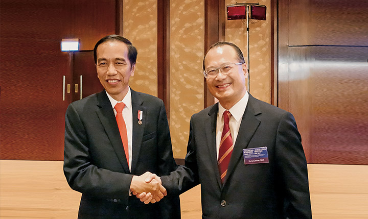 Mr. Joko Widodo, then President of the Republic of Indonesia.