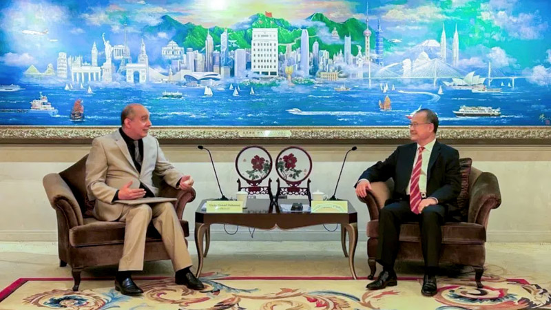 联盟主席蔡冠深在中总会见沙特阿拉伯驻港总领事