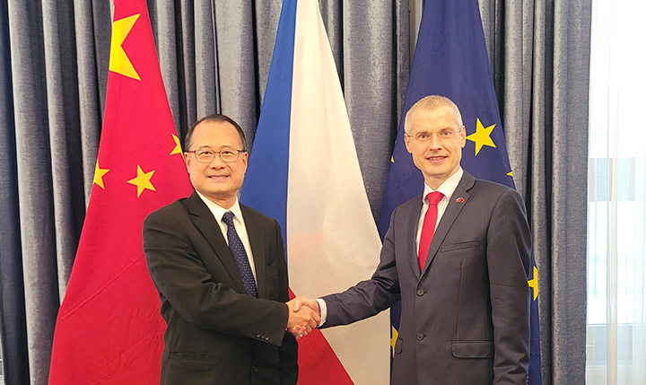 Mr. Vladimír Tomšík, the Czech Ambassador to China. Mr. Vladimír Tomšík, the Czech Ambassador to China.