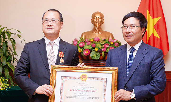 Awarded the Friendship Medal by the Government of Vietnam. Awarded the Friendship Medal by the Government of Vietnam.
